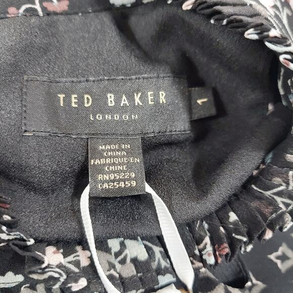 NWT Ted Baker London Marcila Hazel High Neck Wide Leg Jumpsuit Size US 4 - Picture 6 of 10